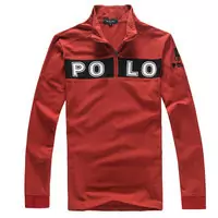 manches long hommes ralph lauren polo sleeve shirts star rouge mark noir